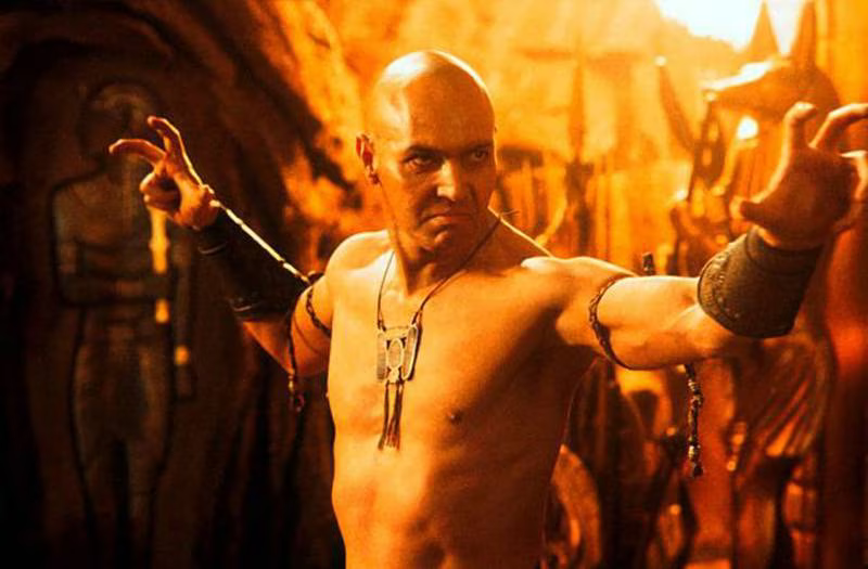 Arnold Vosloo dando vida al personaje Imhotep