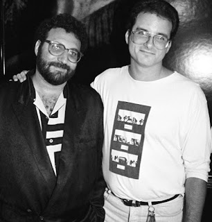 Joel Silver (izquierda) y Shane Black (derecha) durante el rodaje de El último Boy Scout