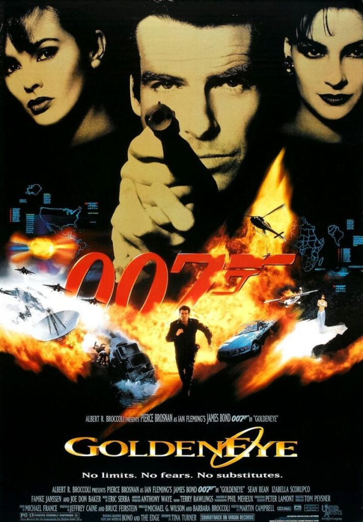 Carátula de la película GoldenEye de 007 estrenada en 1995