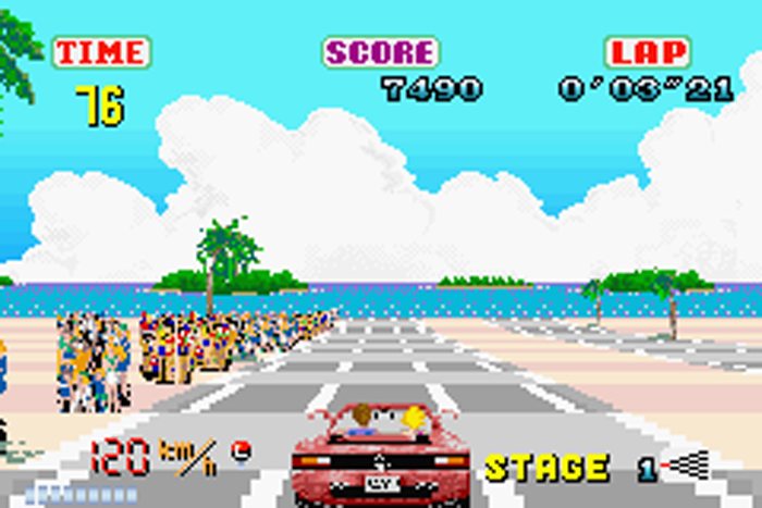 Versión de Out Run para la Game Boy Advance