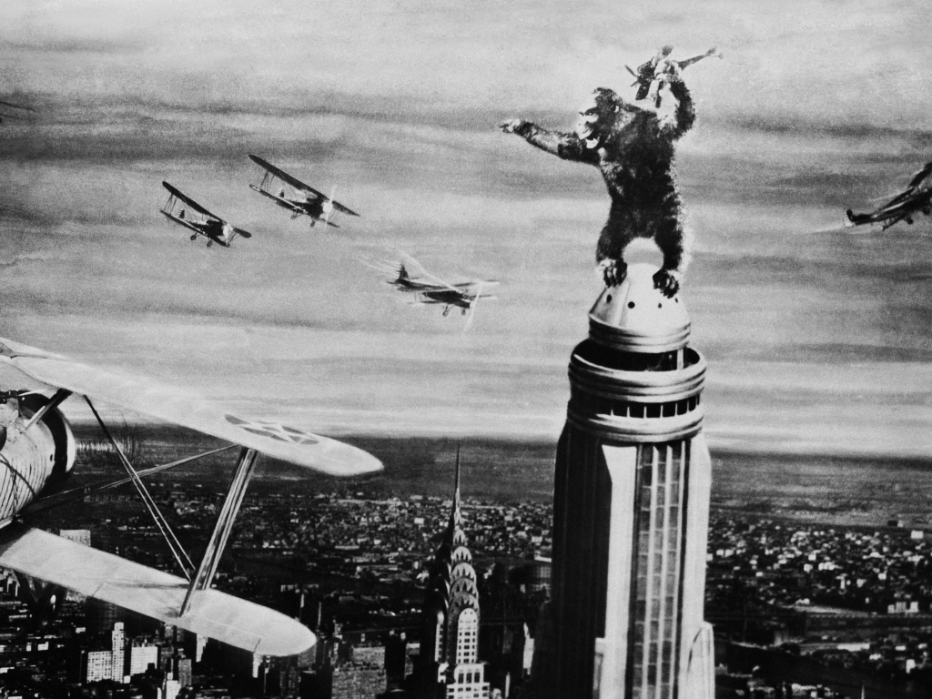 King Kong (1933) subido en el Empire State Building