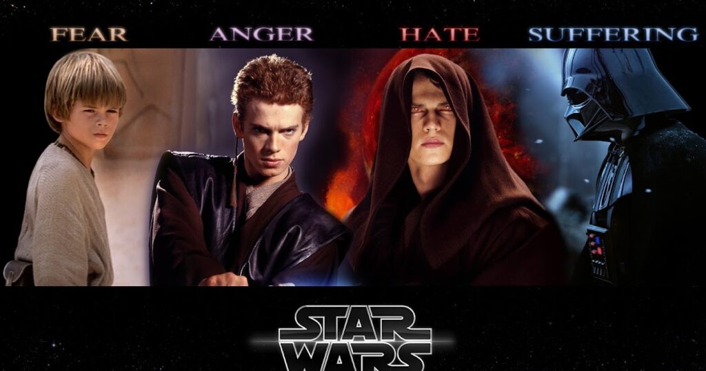 Etapas de la historia del personaje de Anakin Skywalker