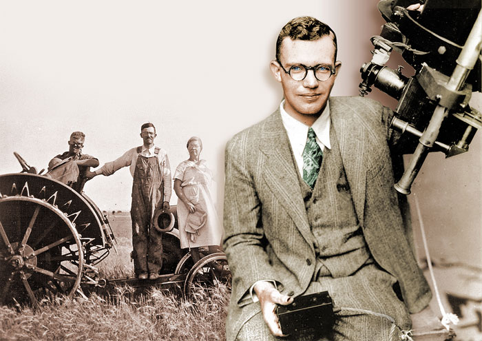 Foto del descubridor del planeta Plutón:  Clyde William Tombaugh (1906 - 1997)