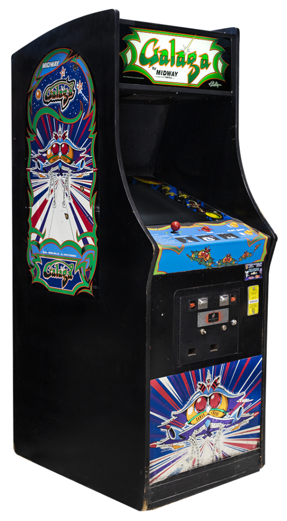 Máquina recreativa del videojuego Galaga, creado por Namco en 1981