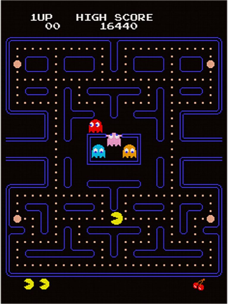 Interfaz del videojuego de Pac-Man