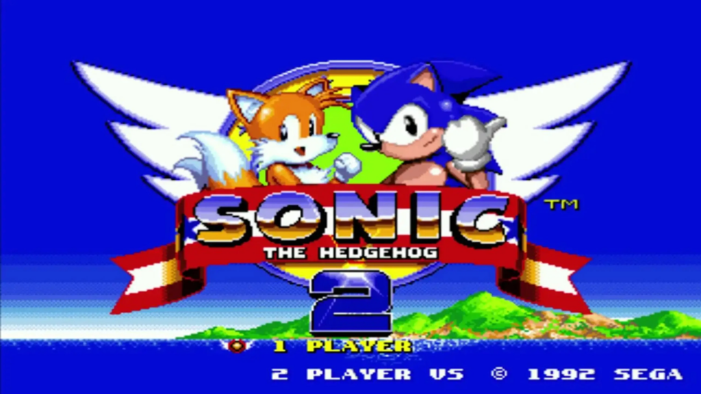 Menú principal del Sonic the Hedgehog 2