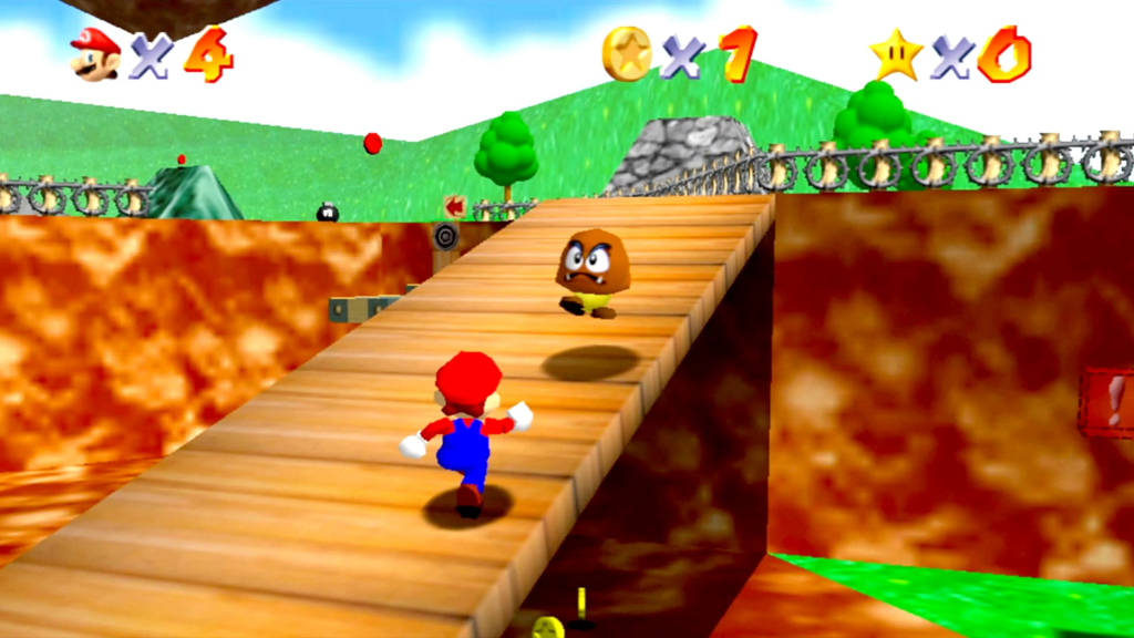 Diseño 3D en Super Mario 64 (1996)