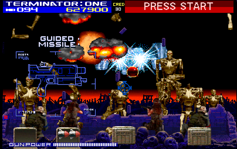 Captura del videojuego Terminator 2: Judgement Day (1991)