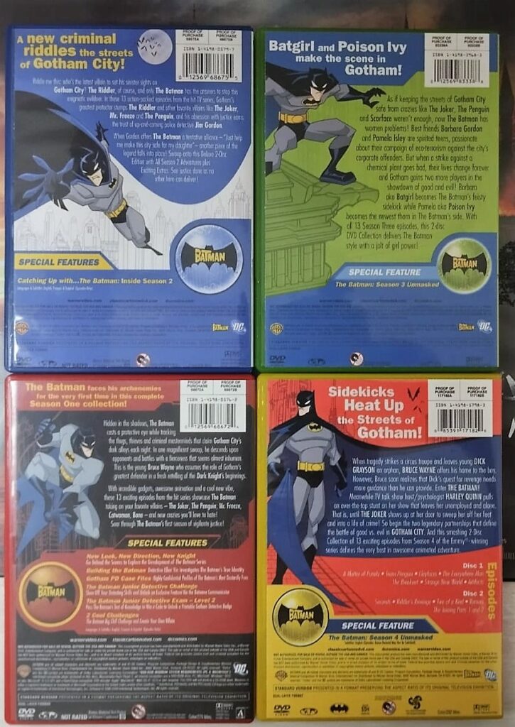 Reverso de las covers de la serie The Batman