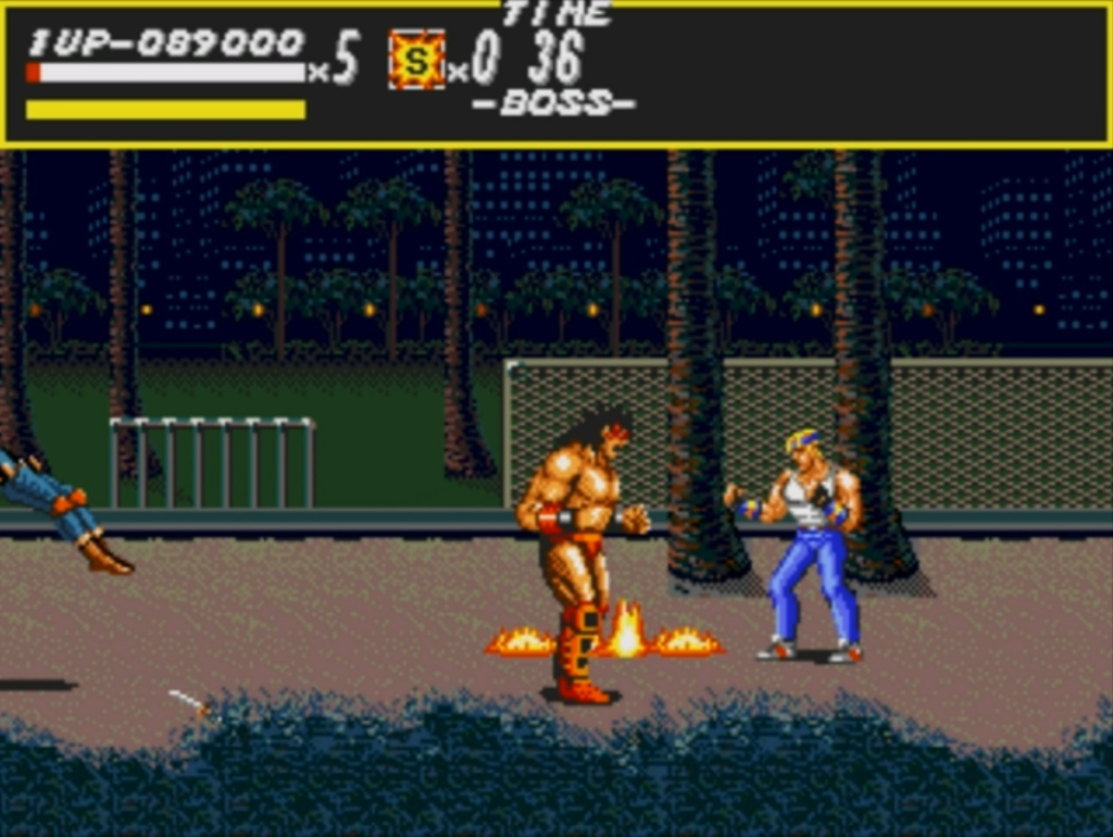 Jefe final del tercer nivel de Streets of Rage (1991)