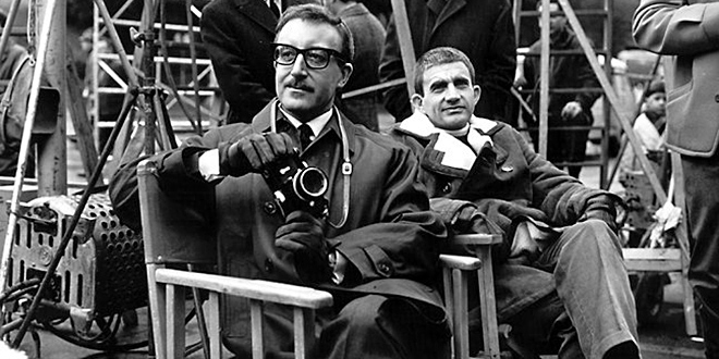 Fotografía de Peter Sellers y Blake Edwards 