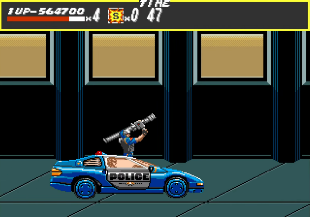 Coche de policía en Streets of Rage (1991)