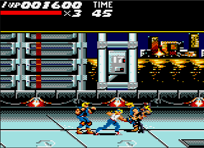 Versión de Streets of Rage (1993) para la Sega Game Gear