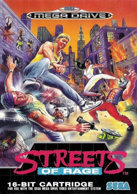 Versión occidental de la carátula de Streets of Rage (1991)