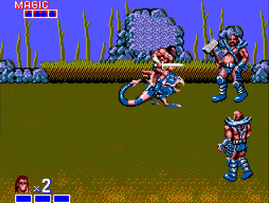 Gráficos de Golden Axe (1989) para Sega Master System