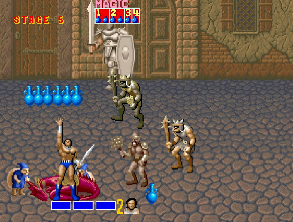 Partida de Golden Axe con el personaje de Ax - Battler