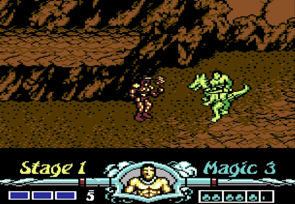 Gráficos de Golden Axe (1989) para Commodore 64