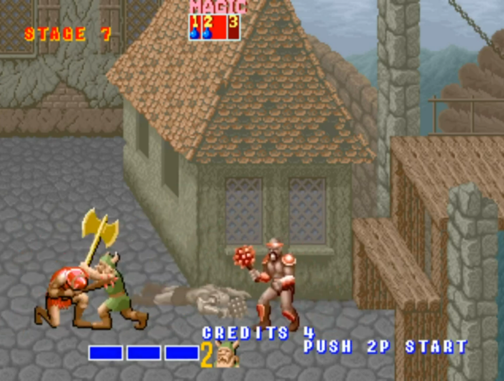 Gráficos de la versión arcade de Golden Axe (1989)