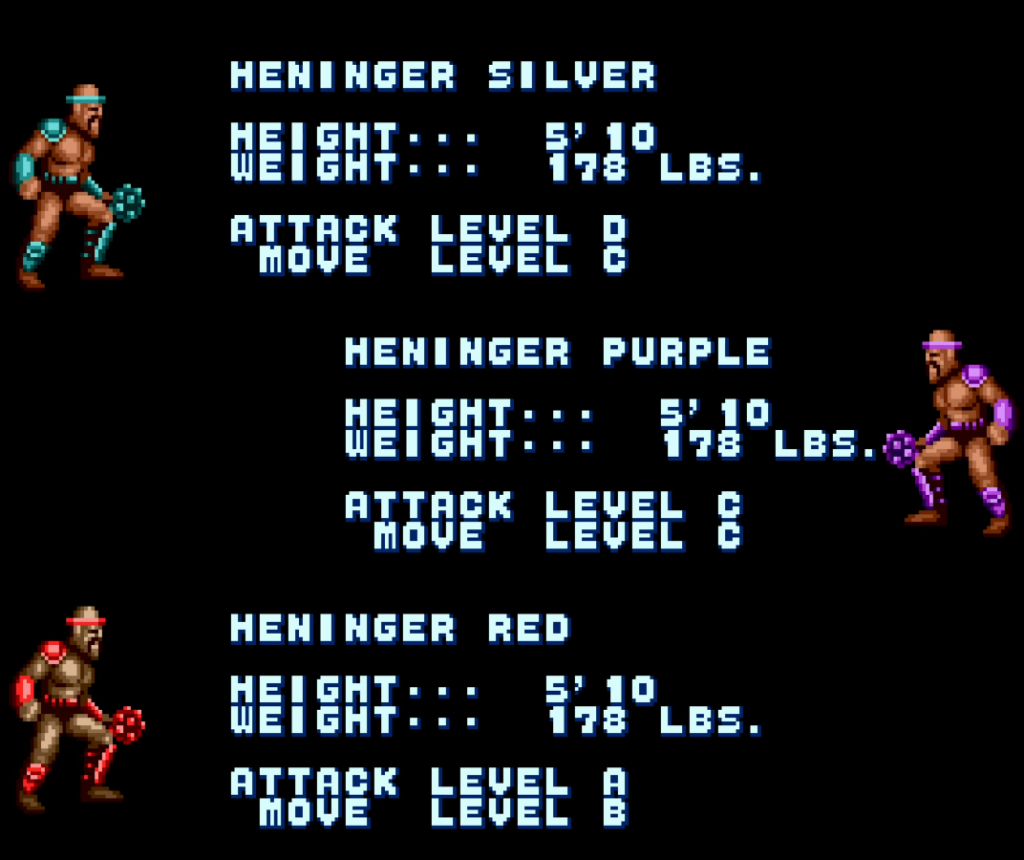 Personajes de Golden Axe (1989) llamados Heninger