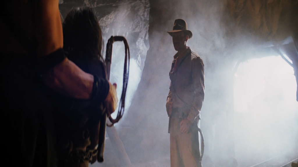 Escena icónica de Indiana Jones y el templo maldito (1984)