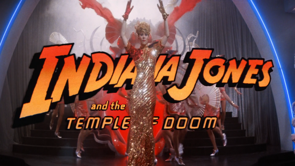 Cabecera de Indiana Jones y el templo maldito (1984)