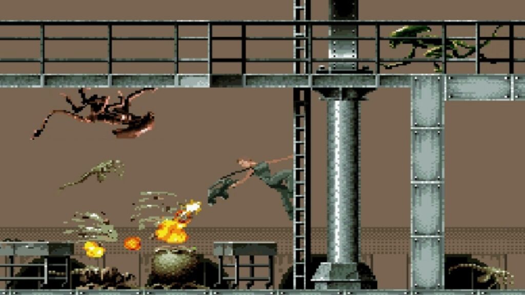 Gráficos de la versión de Alien 3 para SNES (1993)