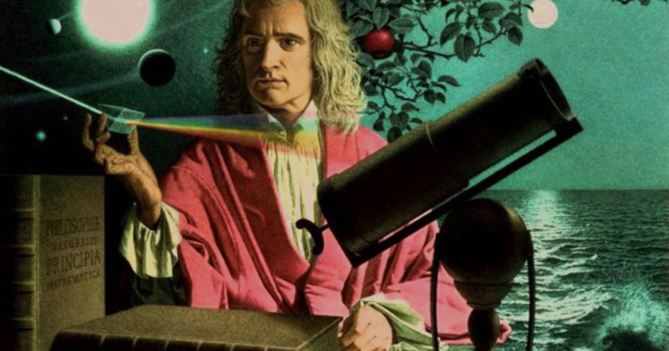 Fotografía del científico Isaac Newton