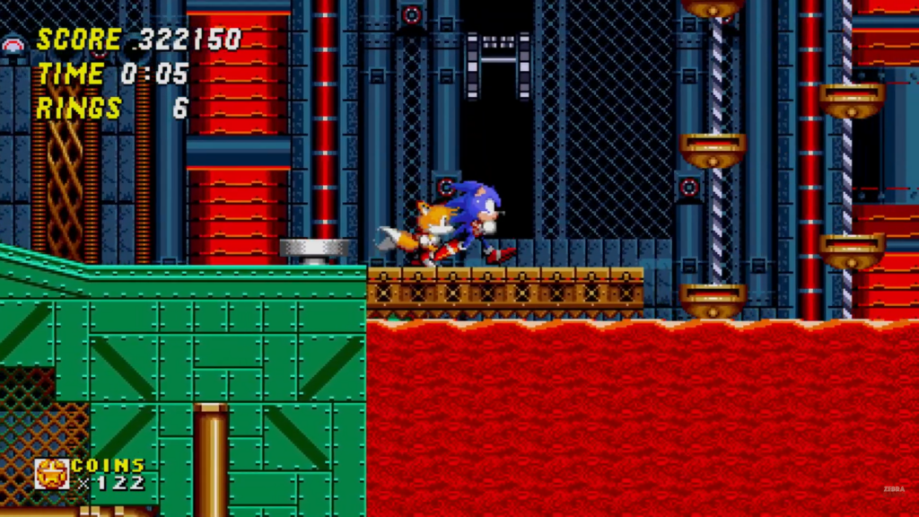 Escenario de Oil Ocean Zone en  Sonic The Hedgehog 2 (1992)