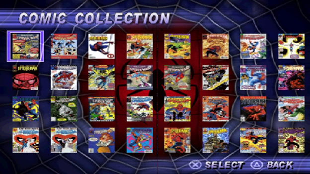 Cómics coleccionables en el videojuego Spider-Man 2: Enter Electro (2001) Cómics coleccionables en el videojuego Spider-Man 2: Enter Electro (2001)