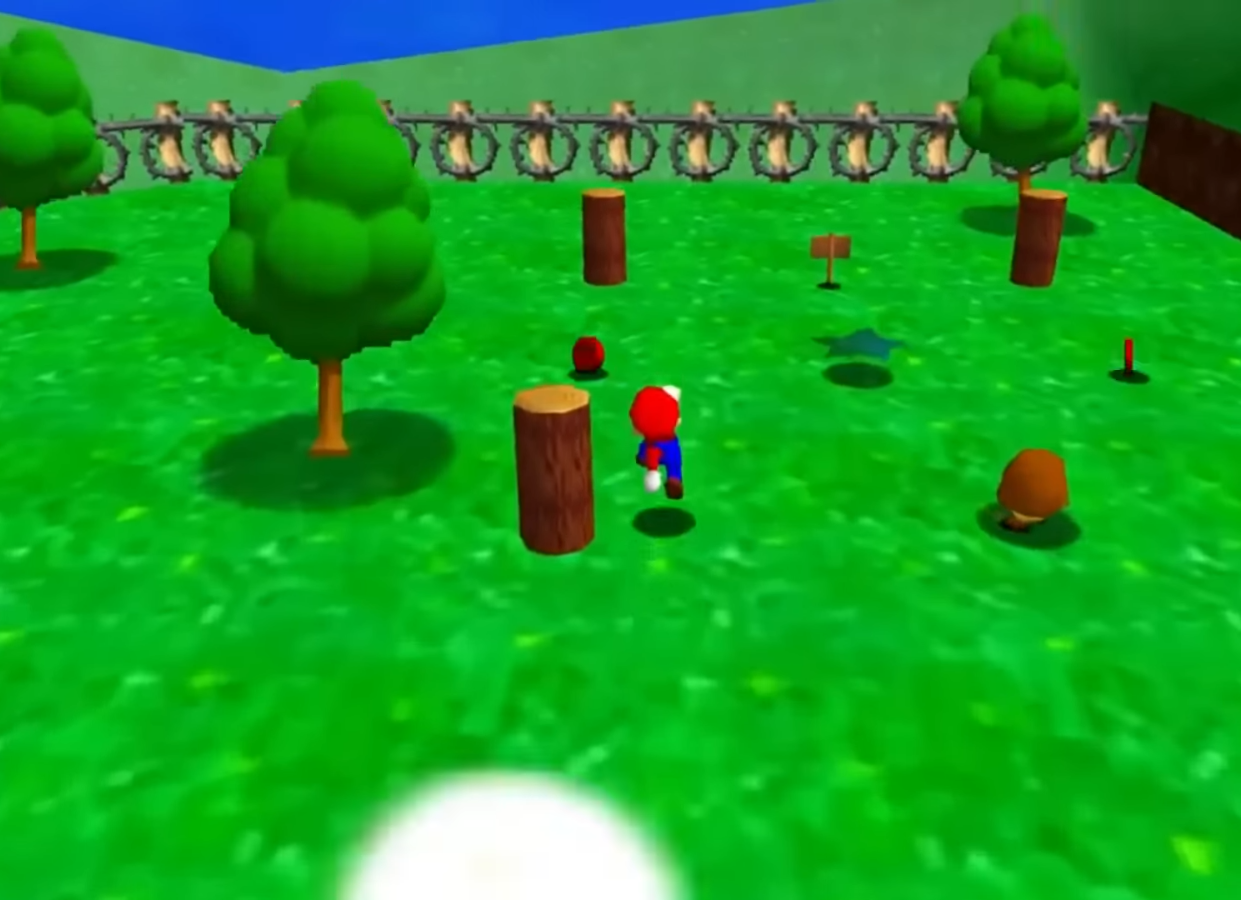 Fotograma de Super Mario 64 (1996) para Nintendo 64 Fotograma de Super Mario 64 (1996) para Nintendo 64