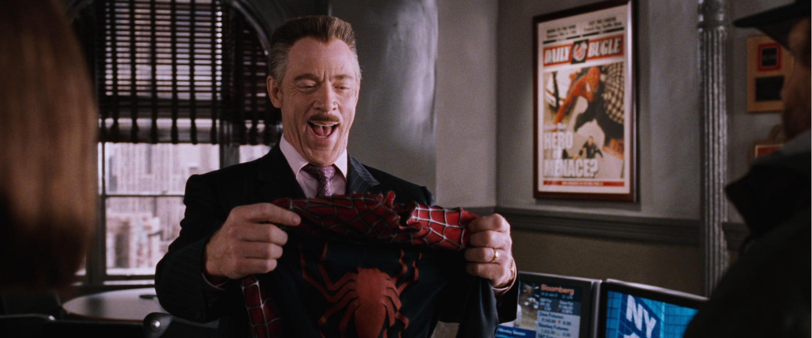 John Jonah Jameson cuando piensa que Spider-Man ha abandonado su máscara