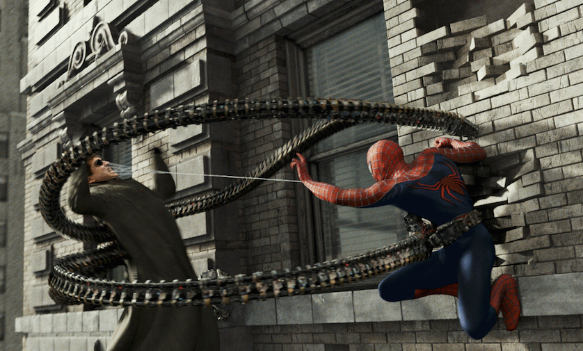 Secuencia de la pelea de Spider-Man y Octopus en Spider-Man 2 (2004)