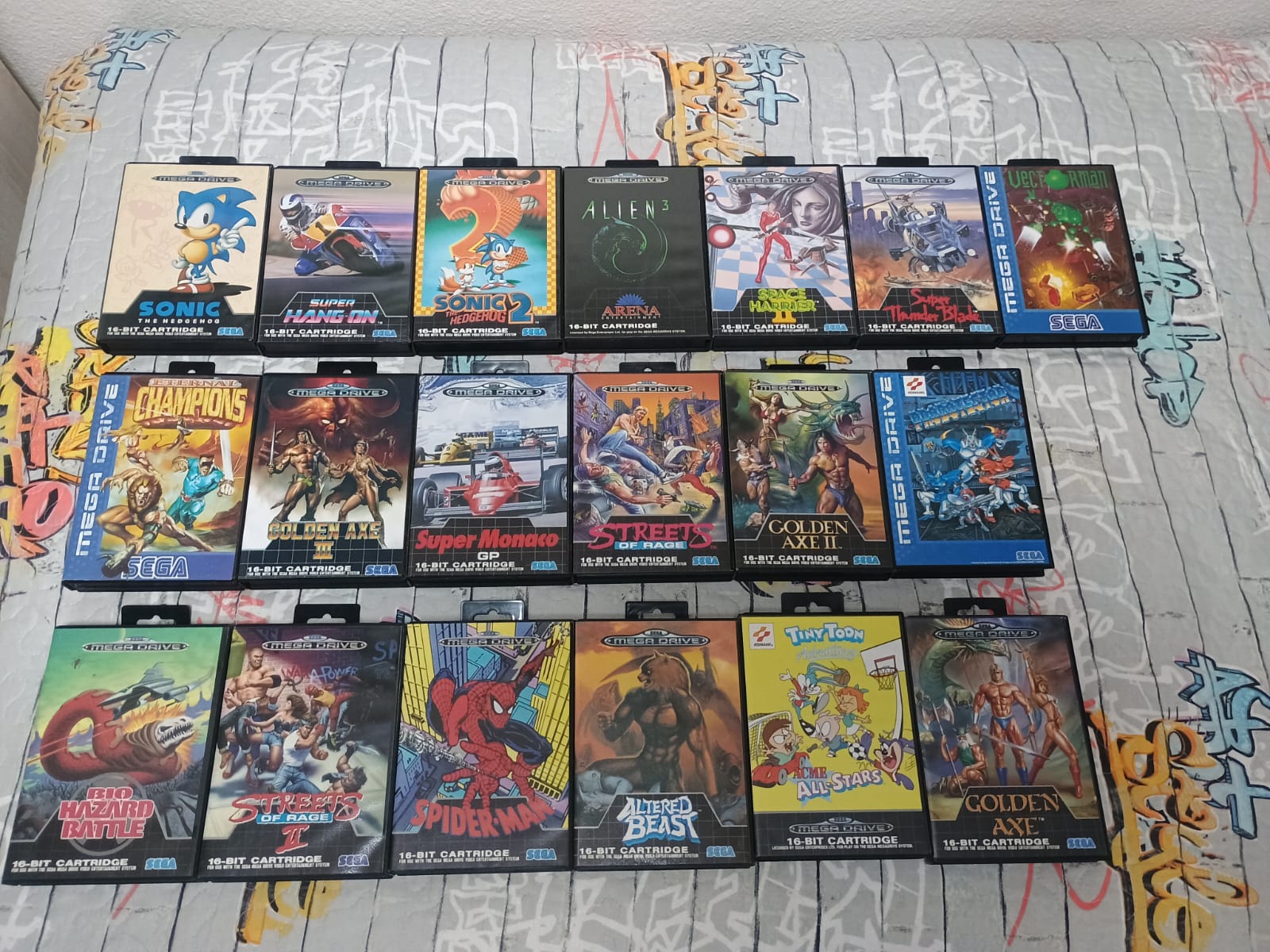 Colección personal de Sega Mega Drive ordenada por adquisición Colección personal de Sega Mega Drive ordenada por adquisición