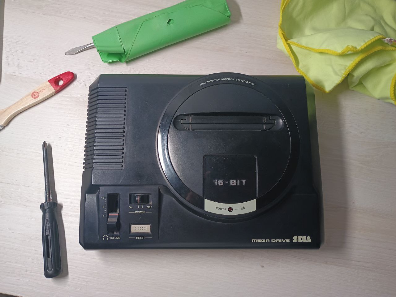 Fotografía de mi Sega Mega Drive Fotografía de mi Sega Mega Drive