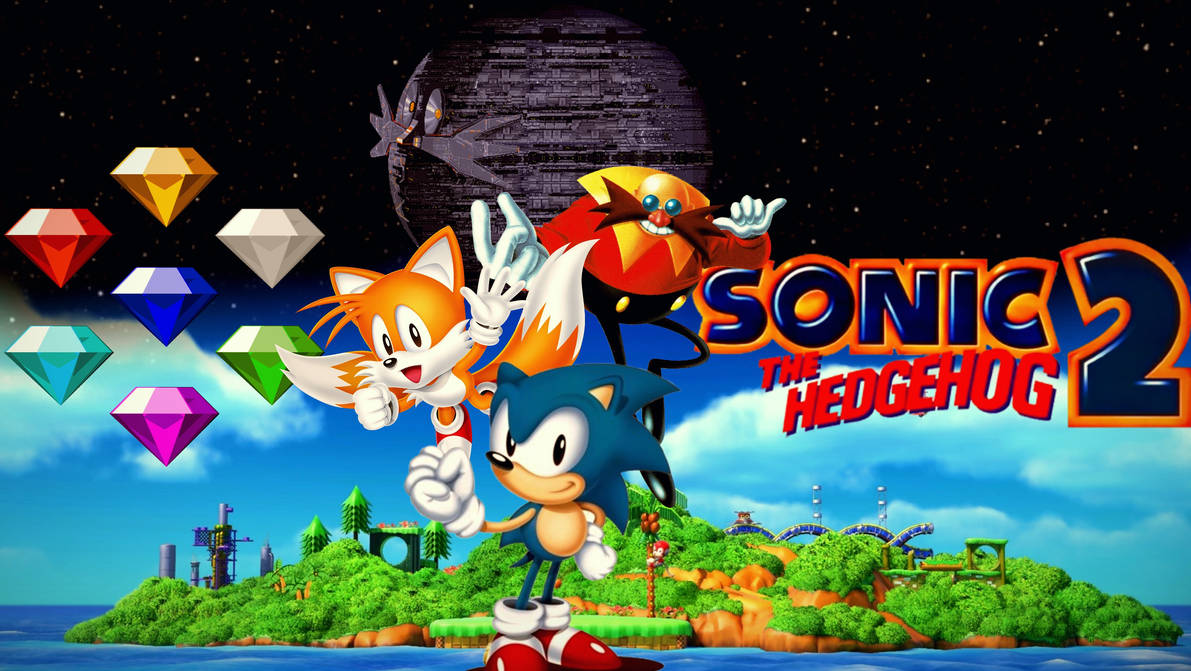 Póster remasterizado de Sonic the Hedgehog 2 (1992) para Sega Mega Drive Póster remasterizado de Sonic the Hedgehog 2 (1992) para Sega Mega Drive