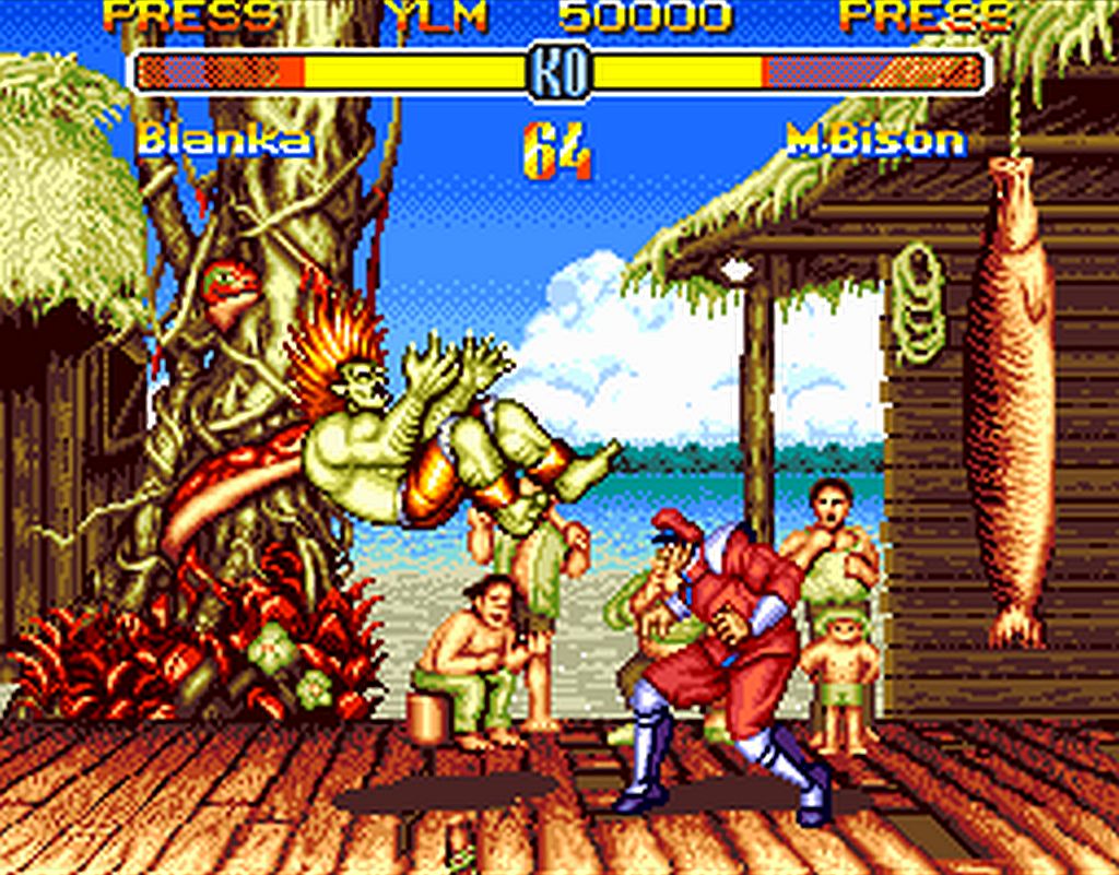 Fotograma del Street Fighter II (1991) lanzado para Sega Mega Drive Fotograma del Street Fighter II (1991) lanzado para Sega Mega Drive