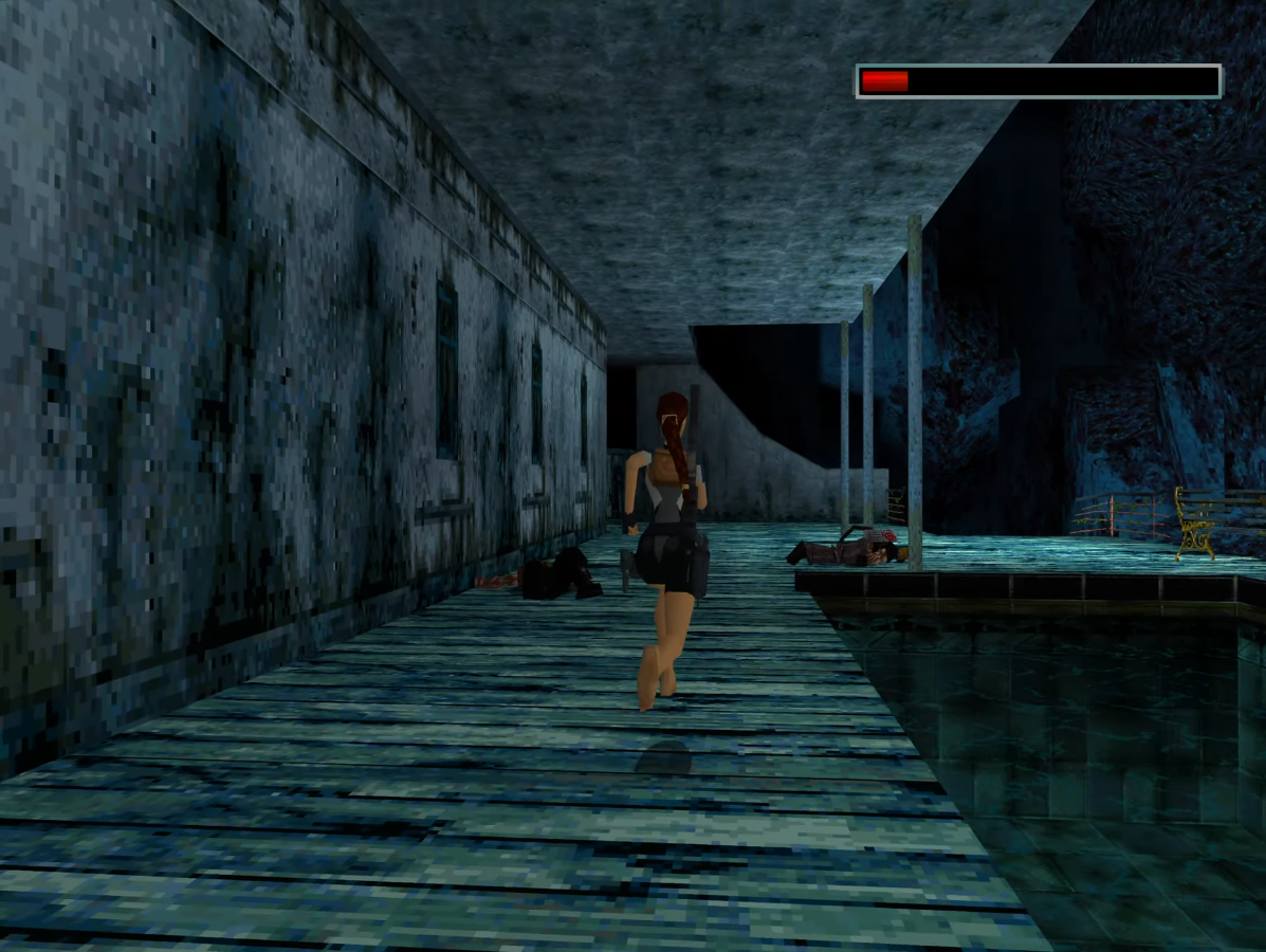 Nivel de la cubierta en Tomb Raider II (1997) para PlayStation 1 Nivel de la cubierta en Tomb Raider II (1997) para PlayStation 1