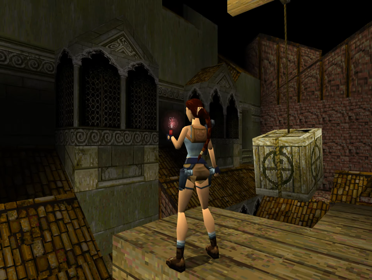 Nivel del teatro de la ópera en Tomb Raider II (1997) para PlayStation 1 Nivel del teatro de la ópera en Tomb Raider II (1997) para PlayStation 1