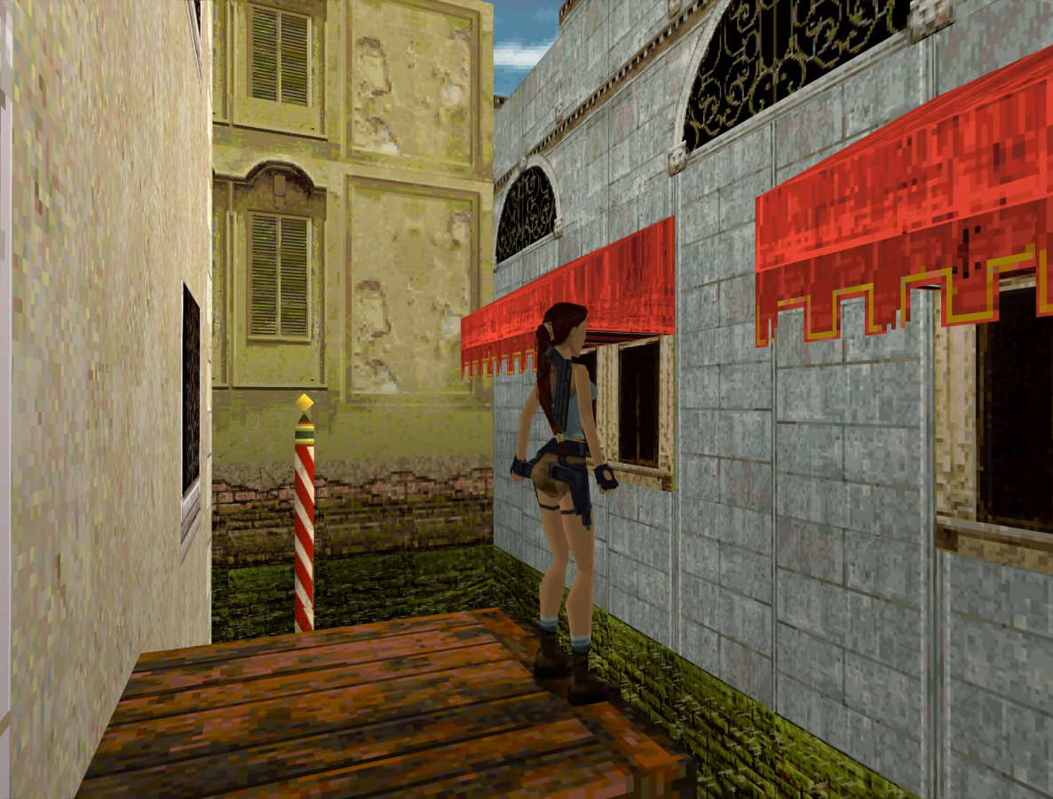 Nivel de Venecia en Tomb Raider II (1997) para PlayStation 1 Nivel de Venecia en Tomb Raider II (1997) para PlayStation 1