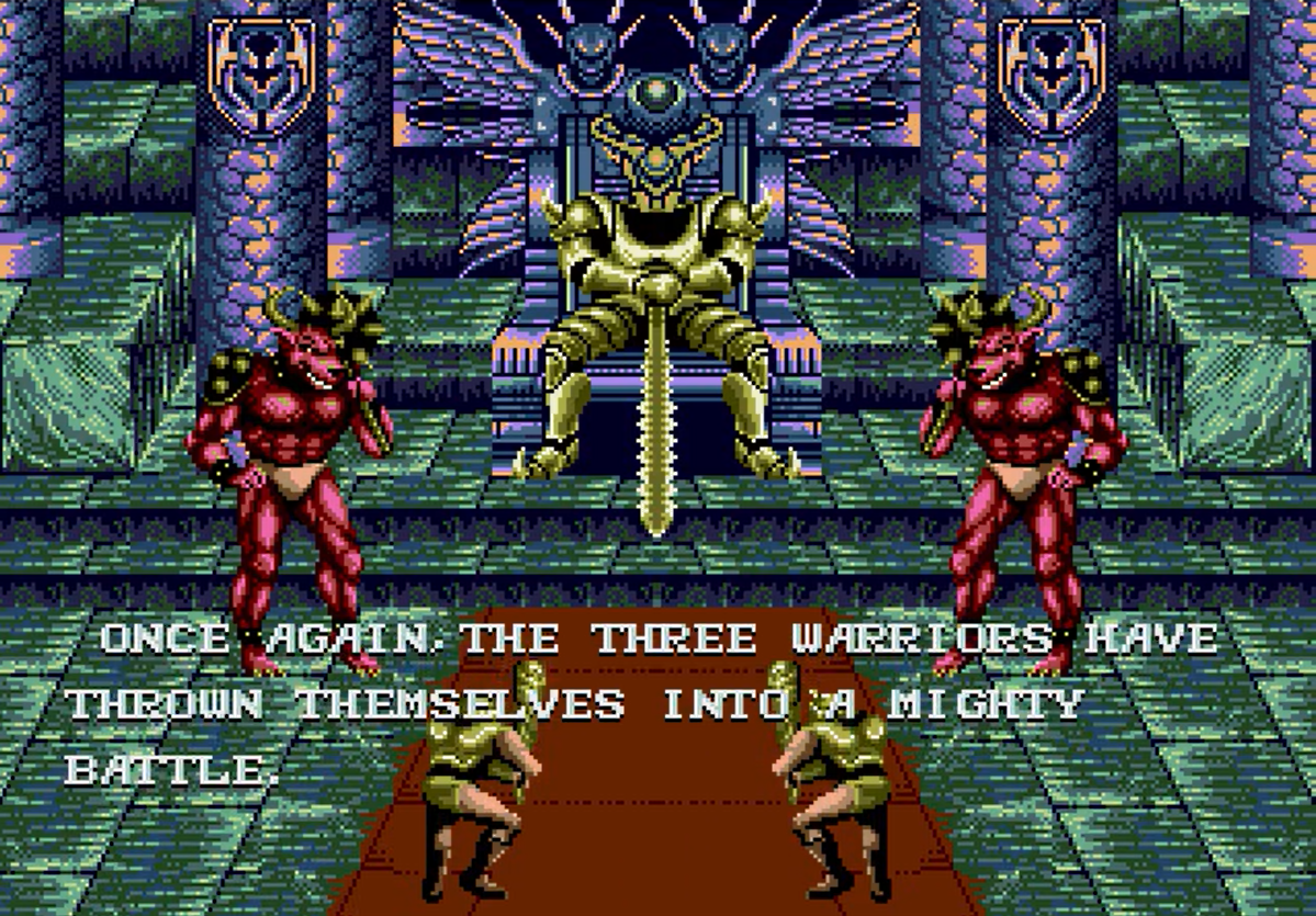 Animación inicial de la entrega Golden Axe II (1991) Animación inicial de la entrega Golden Axe II (1991)