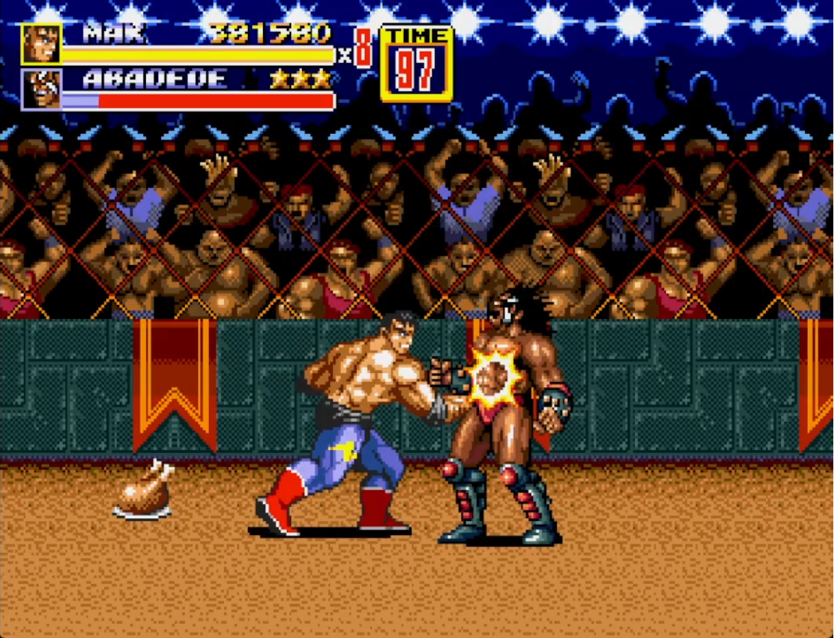Max Thunder contra un jefe final en Streets of Rage 2 (1992) Max Thunder contra un jefe final en Streets of Rage 2 (1992)