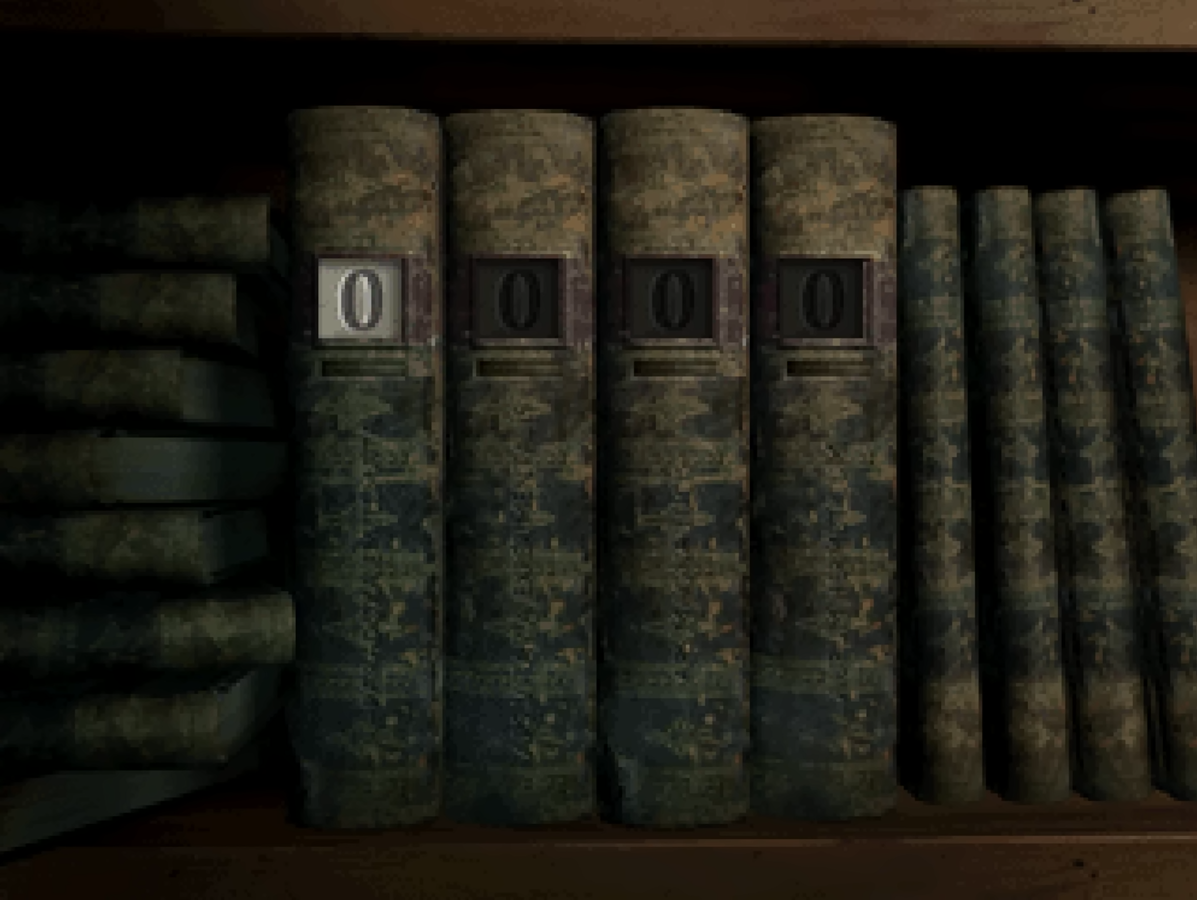 Puzle de la biblioteca de Aline Cedrac en Alone in the Dark: The New Nightmare (2001)
