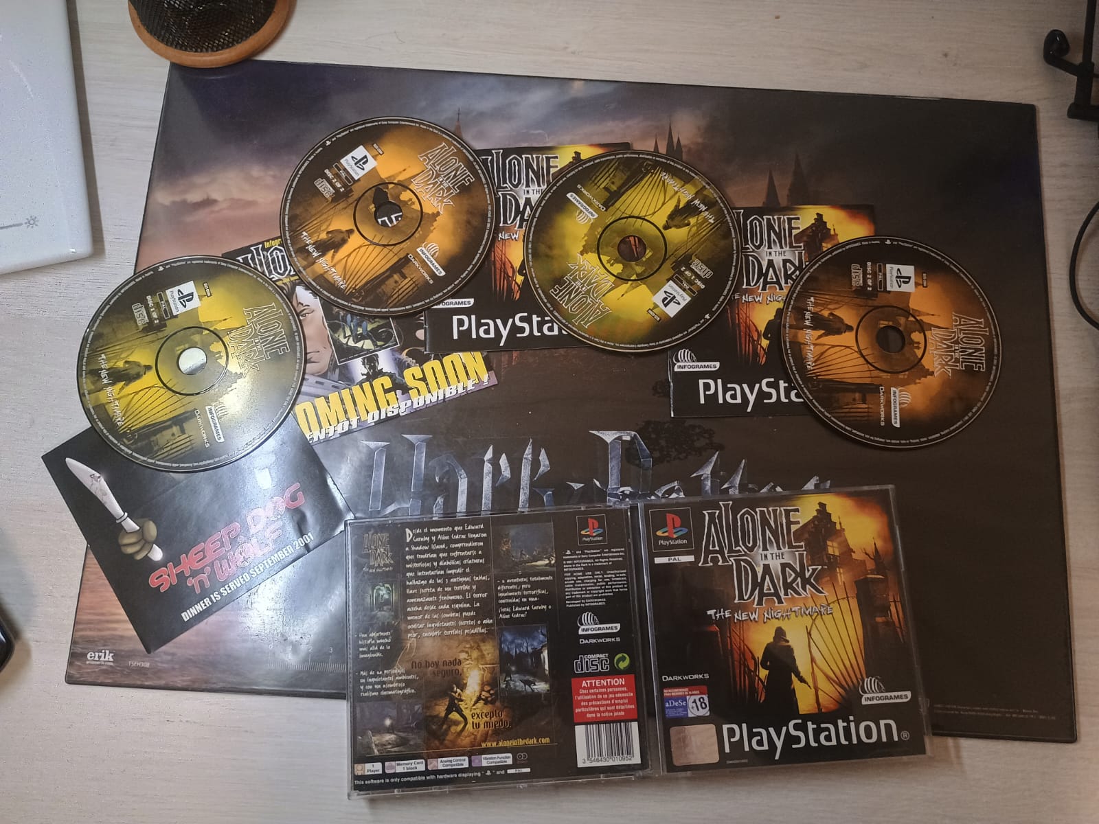 Videojuego del Alone in the Dark: The New Nightmare (2001)  en físico para PS1